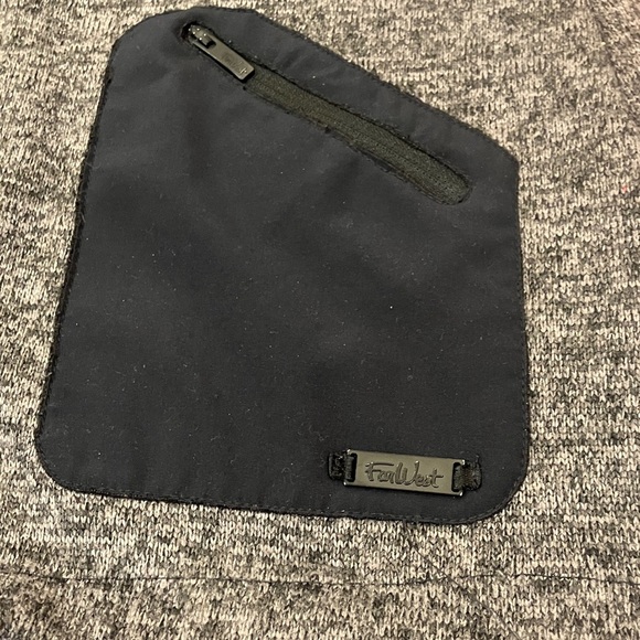 FarWest women’s size small Gray Black Hooded zip up fleece Jacket w/ thumb holes - Picture 3 of 14